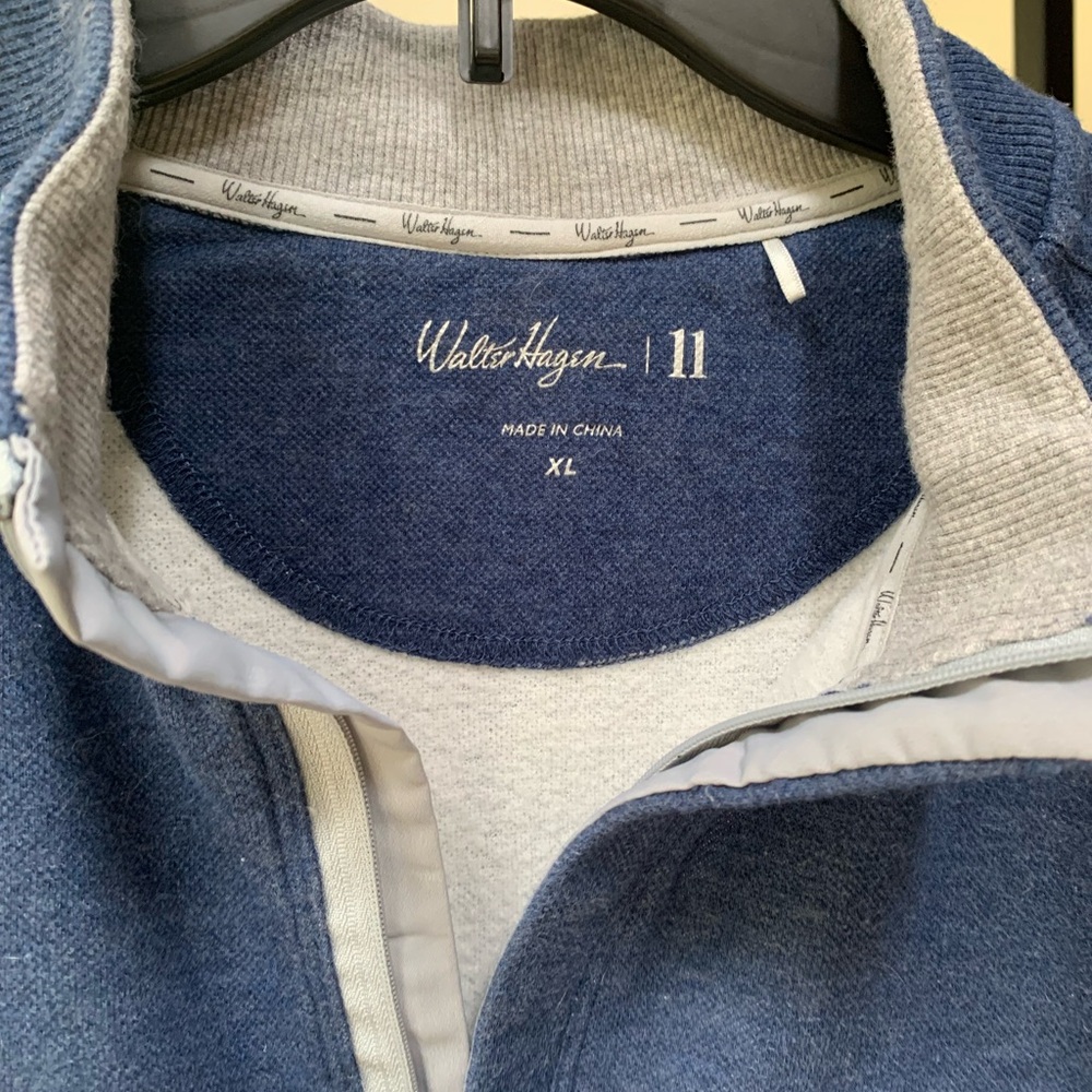 Blue Quarter-Zip Pullover - image 3